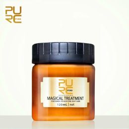 Tratamientos 120/60ml PURC Tratamiento Mágico Mascarilla Capilar Queratina Alisar Nutrir Restaurar Suave 5 Segundos Reparar Cabello Dañado para Mujeres