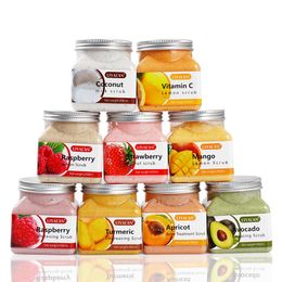 Behandelingen Fruit Zee Zout Body Scrub Skin Gladheid Schutjes Sugar Avocado Awberbert Aardbei Abrikoos Sherbet Gezicht Vochtig.