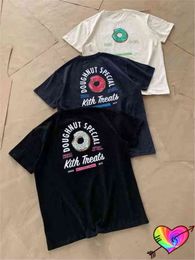 Treats Series Donut Tee Hommes Femmes Graphique Imprimé Poche Kith T-shirt Coupe Ample Coton Été Manches CourtesI4IJ