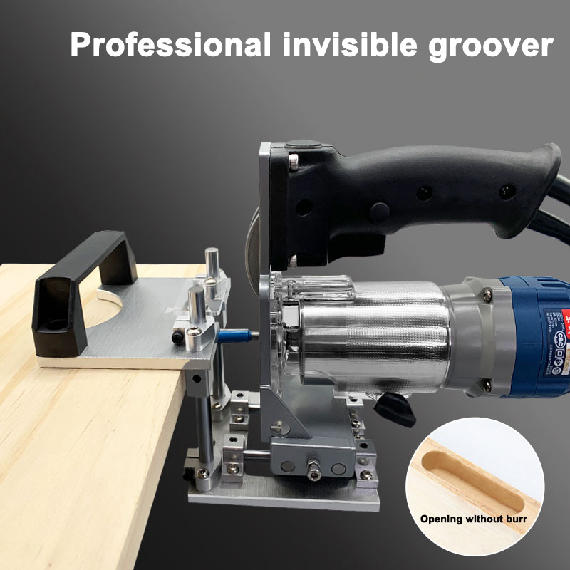 WoodBite Electric Hand Trimmer for Tree Cutting, Engraving & Carving - Woodworking Joiners Set with Slotting & Trimming Capabilities