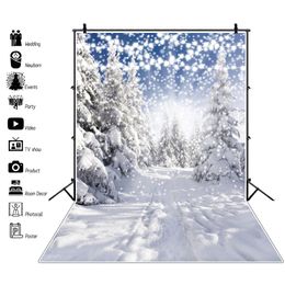 Tree Forest Winter Snow Scenic Photography Bettoyant enfant Bébé portrait photographique fond photocall Photocall Photo studio accessoires