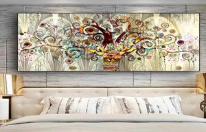 Árbol de la vida de Gustav Klimt Landscape Wall Art Canvas Carteles e impresiones de arte de pared moderno para sala de estar4467227