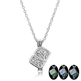 Colliers lumineux arbre de vie pour femmes, chaîne, pendentif brillant, Maxi ras du cou, bijoux