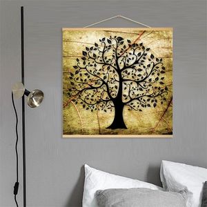 Life Life Hangende Scroll Painting Canvas Posters en prints Wall Art Wall Pictures for Living Room Nordic Home Decor Vintage T200608