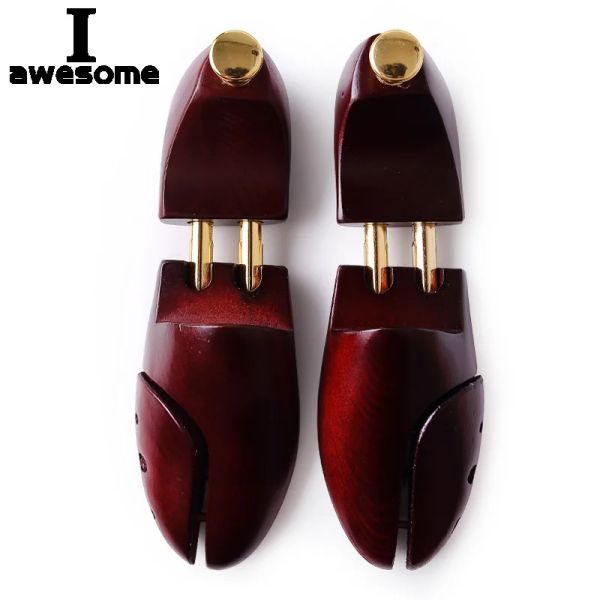 Arbres de haute qualité 2 pièces arbre à chaussures réglable en bois nouveau Tube double cèdre chaussure en bois Expansion civière Support pour hommes