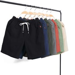 Treesolo Summer Shorts Hommes d'été coton et chanvre shorts hommes tendance coréenne lâche loisirs 5 pantalons 210713