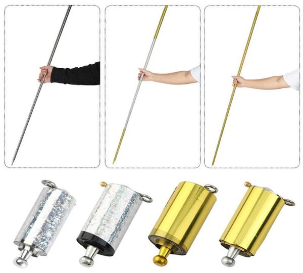 Polonais de randonnée 11m Métal Magic Pocket Staff Portable Stick Arts Rod Pole Magiciens Trick308F9912830