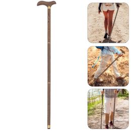 Trekkingstokken 1Pc Massief Houten Wandelstok Outdoor Riet Praktische Stok Wandelen