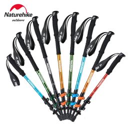 Polonais de trekking 1pcs enfants adultes pliants pliants Télescopic Sticks Famille Alpenstocks Stick de randonnée ultra-léger 240511