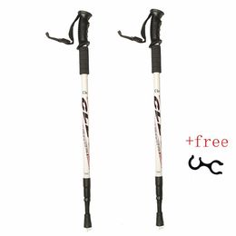 TRUKKING POLEN 2PCSPAIR 135cm Aluminium Outdoor Wandel Anti -schok Walking Sticks Telescopisch klim ultralichtstokken 230307