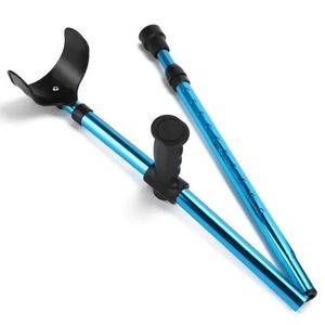 Trekking Poles Adjustable Telescopic Underarm Cane Crutch Crutches Aluminum Alloy for Disabled Seniors Elderly Portable Folding Walking Stick J230224