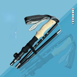 Wandelende polen aluminium legering trekking Polen Outdoor trekking Polen Camping draagbare wandelwandelstick voor Noordse ouderen J230224