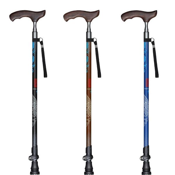 Bastones de trekking, bastones para personas mayores, bastones ajustables con mango de fácil agarre, artritis, discapacitados y ancianos, bastón de ayuda para la movilidad