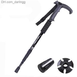 Polonais de trekking fonoun marche de marche grimpant alpenstock 50-110 cm anti-glissement.