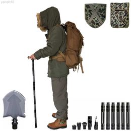 Bastones de trekking KIICEILING Bastones de trekking nórdicos Bastones de senderismo Bastones Escalada Acampar al aire libre Caza Pesca Supervivencia Gear Kit Bolsa HKD230804