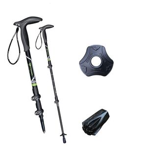 Trekkingstokken T-handvat Koolstofvezel Wandelstokken Voor Toerisme Riet Nordic Pole Wandelkrukken Outdoor Ultralight