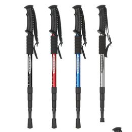 Trekkingstokken Tralight Anti Nordic Walking-stokken Wandelstokken met rubberen tips Protectors1346214 Drop Delivery Sport buitenshuis Campi Otfmg