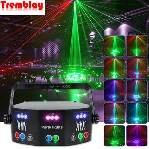 Tremblay, iluminación láser, proyector de luz LED, DMX, DJ, disco, controlador de voz, música, fiesta, efecto de iluminación, dormitorio, decoración del hogar