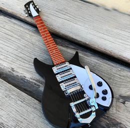 Tremolo's systeembrug Ricken 325 elektrische gitaar zwarte kleur 3 pickups Hoge kwaliteit Guitarra