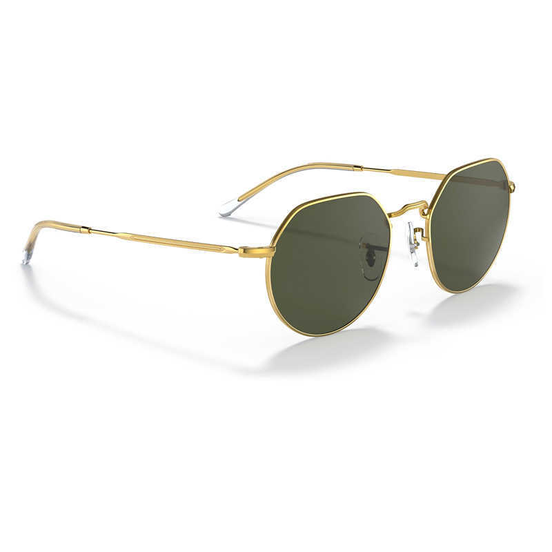 Trend 3565 Solglasögon Metall polygonal ram gradvis linser för män och kvinnor modekörning