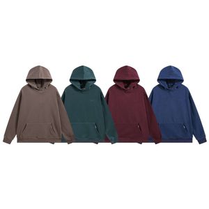 Trend Brand Streetwear Mens Hoodies Sweatshirts Letter Gedrukte hoodie Nieuwe massief fluwelen Hooded Trendy Borduurwerkproef