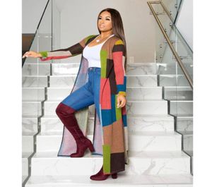 Tendencia feminino feminino estampado multicolor talla planta cárdigan ropa 2020 primavera otoño windcheaters diseñador fiesta de diseño7869819