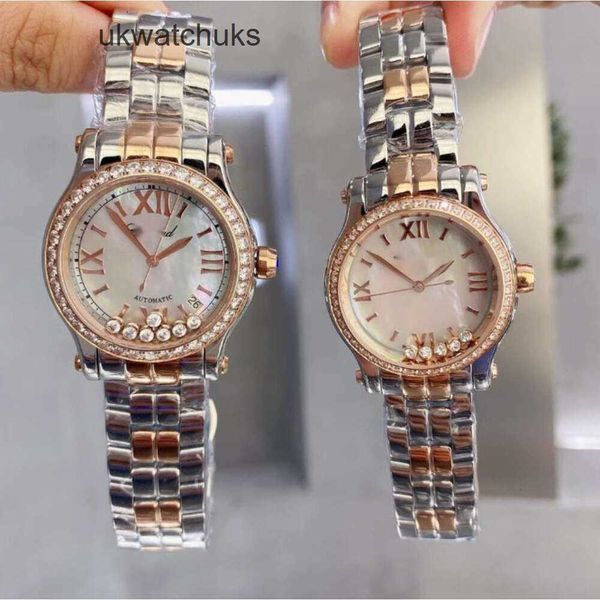 Diseñador de tendencias Diamond Roman Wallwatch Classic Women Women Women Watch Rating Chopares Luxury Literalmente de acero Movimiento de cuarzo personalizado UO4C