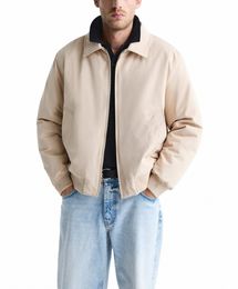 Tendencia Highend Men's Outerwear Fi Vintage Coreano Suelto Corto Versátil Masculino Casual Abrigo Top Solapa Chaqueta J8WT #