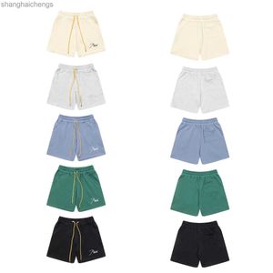 Trend Original 1: 1 Rhuder Designer Korte broek Micro -label Borduurwerk Voinual Shorts For Men Women High Street Beach Sports Capris Pants