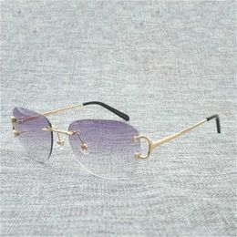 Tendance fil aléatoire hommes ovale coupe ombre femmes lunettes pour plage conduiteKajia nouveau