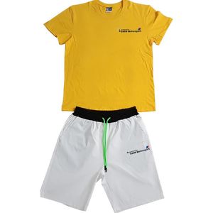 Trend Zomer Heren Trainingspakken Europees en Amerikaans Losvallend T-shirt Casual Sports Shorts met korte mouwen