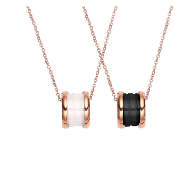 Collier pendentif tendance en acier titane pour femme, personnalité Ins, Design numérique romain, M2209