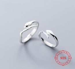 Tendance Animal Bague Bijoux Réglable 925 En Argent Sterling En Gros À La Main Femmes Bijoux De Mariée Ami Serpent Anneaux1295794