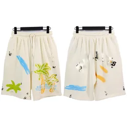 Trendy 23 Palm Angel spatte inkt vintage das geverfde casual shorts voor mannen en vrouwen High Street Sports Beach broek Palm Printing Angel Casual Shorts