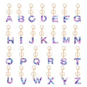 TRENDY 26 LETTRES PENDANT KEETH SHAIN FEMMES HOMMES HOMMES ACRYLIQUES ACRIVENT A TO Z HEURDER CLÉ CLÉ CHARM CHARM SAG ACCESSOIRES