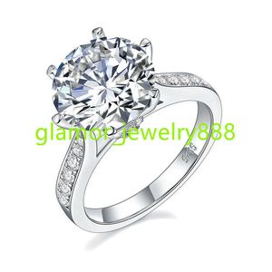 Bague de mariage en argent Sterling 925 pour femmes, bijoux fins, en diamant créé en laboratoire, bague de promesse de fiançailles, 5 ct, Moissanite