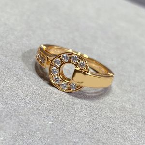trendy 925 Sterling zilveren ringen voor vrouwen strass munt trouwring topversie
