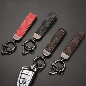 Trendy en creatieve sleutelhanger, lederen touw, trendy merk Keychain