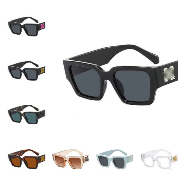 Trendy Arrow x Frame Square Sunglasses Men Femmes - Eyewear hip hop élégant pour le sport et les voyages