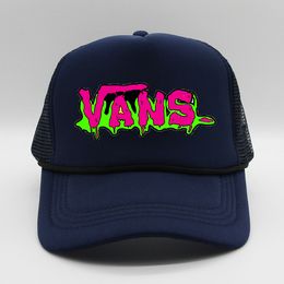 Casquettes de baseball à la mode Lettres respirantes Imprimé Net Hat Hip Hop Outdoor Trucker Baseball Cap Summer Shade Hat