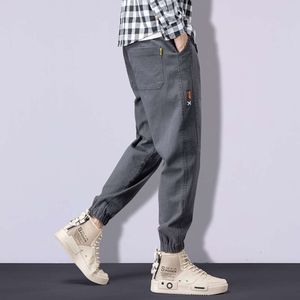 Trendy Brand 9-Point Leggings voor heren lente en herfst losse werkkleding, Harlan Casual herenbroek, voorjaarstrekkingssportbroek