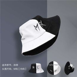 Marque à la mode pêcheur en noir et blanc chapeau de chapeau de hip hop masculin hip hop tendance insp chapeau tendance cool beau chapeau masculin tendance