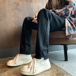 Trendy merk Vibe slim fit jeans voor heren in lente en herfst Amerikaanse stijl High Street Basic broek met rechte pijpen Casual afslanken lang