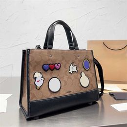 Bolso de lujo con estampado C de moda para mujer, bolso de diseñador de alta calidad, cartera, bolso de mano de marca, bolsos de compras de cuero informales para mujer, bolsos de hombro