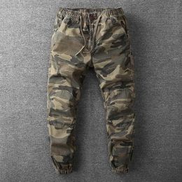 Camouflage de camouflage joggers pantalons masculins pantalon militaire décontracté pantalon de style armée ample