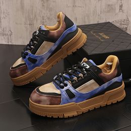 Tendance décontracté pour hommes marque hommes baskets vente chaude confortable et respirant hommes plate-forme chaussures Zapatillas De Hombre