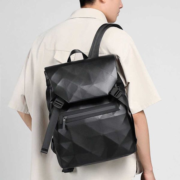 Sac à dos Lingge tendance et Cool pour hommes, 15.6 pouces, pour les déplacements professionnels, grande capacité, mode voyage, ordinateur, tendance 230615