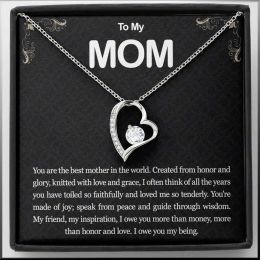 Trendy Creative Elegant Classic Heart Pendant Necklace Decoratieve accessoires Holiday Mother's Day Cadeau voor moeder Brithday Cadeau