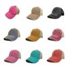 TRENDY CROSS Messy Buns Pony Cap Baseball Trucker Mesh Hat Ponytail Snapback Sports Caps Pony Tail Hats For Women 0111