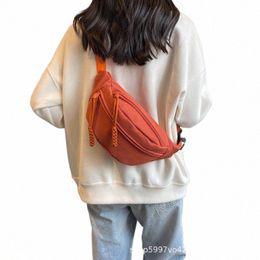 Sac à bandoulière à la mode Femmes Fanny Pack Casual Petite Toile Couple Sacs Sports Poitrine Épaule Mini Hip Sack Femme Bum H8Wd #